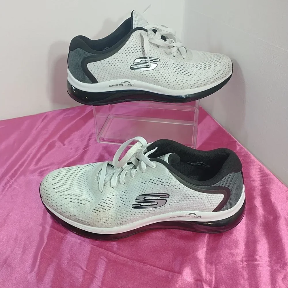 Skechers Mens SZ 12 Skech-Air Element 2.0 Athletic White/Black 232240 Shoes